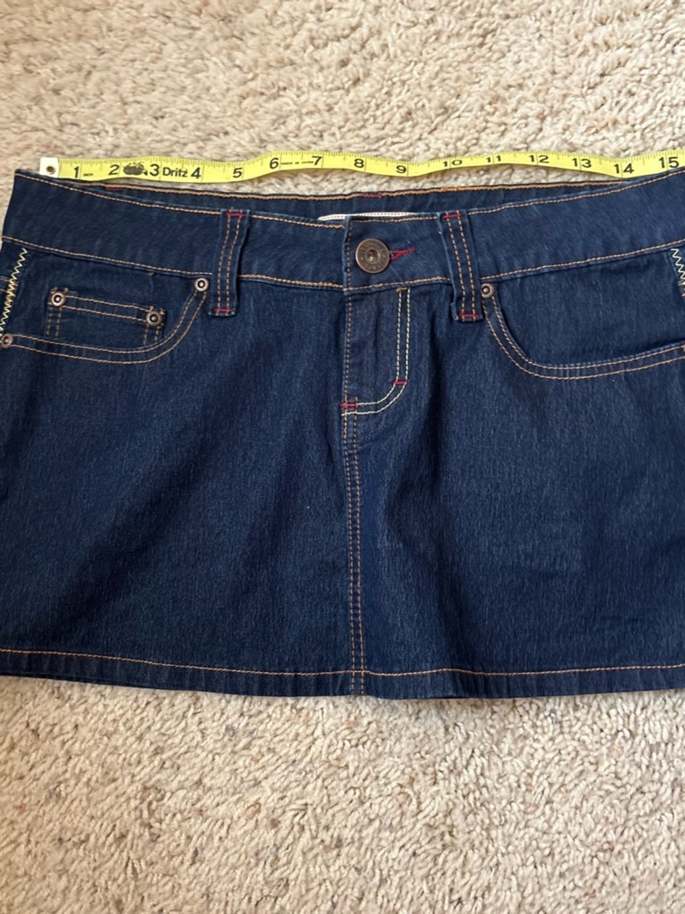 Younique Dark Blue Denim Mini Skirt - Women